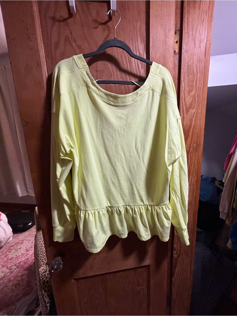 Free People Movement Peplum Pullover Top - Bright Yellow